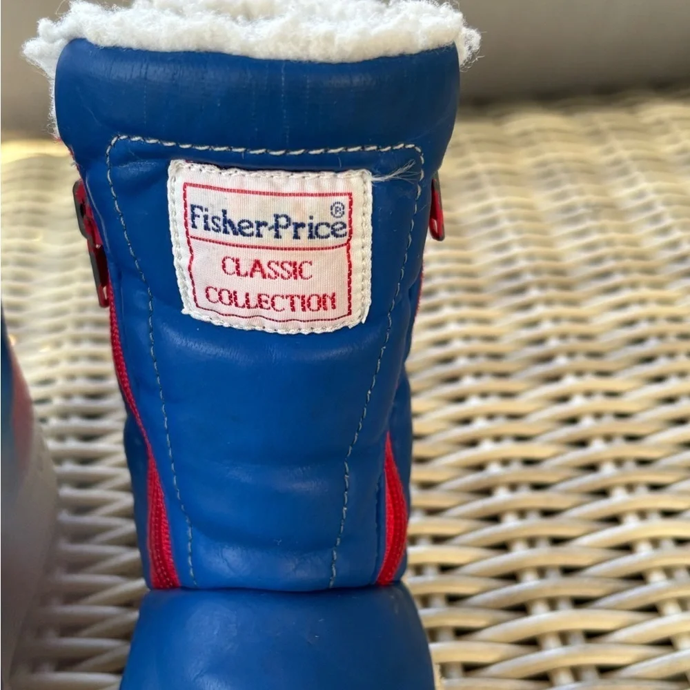 VINTAGE 1995‎ Fisher Price Classic Collection Kids Faux Fur Boots